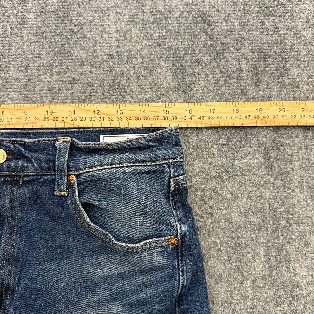 GAP Stride Wide Leg Jeans Womens 10R High Rise Dark Wash Stretch Denim Lillie - Picture 12 of 16